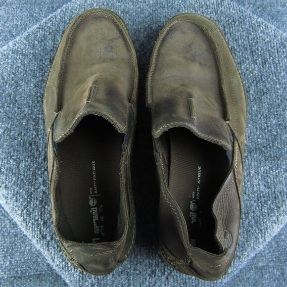 Timberland Earthkeeper Anti Fatigue Men Slip-On Sz 9 Medium Brown Leather - Picture 6 of 10